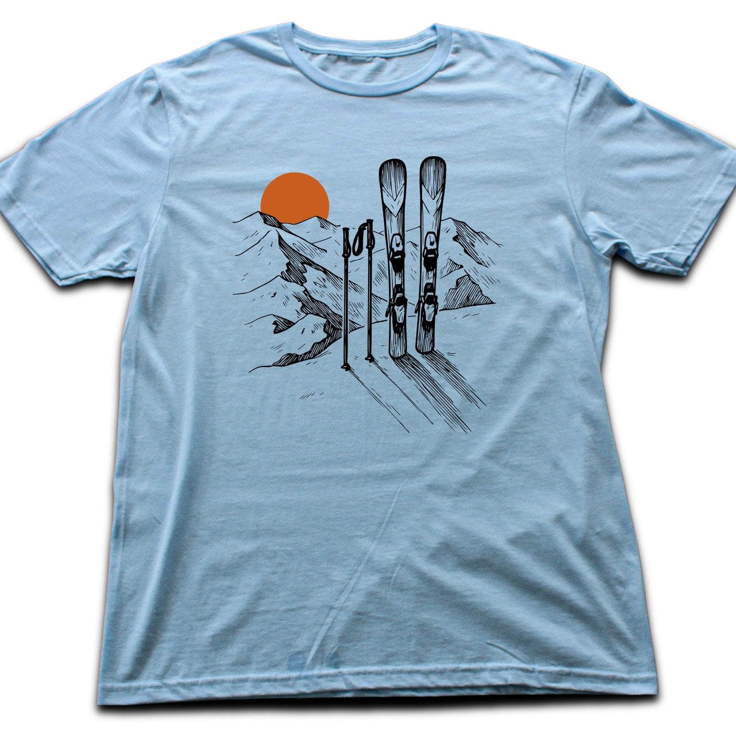 HandDrawn Ski Landscape T-shirt