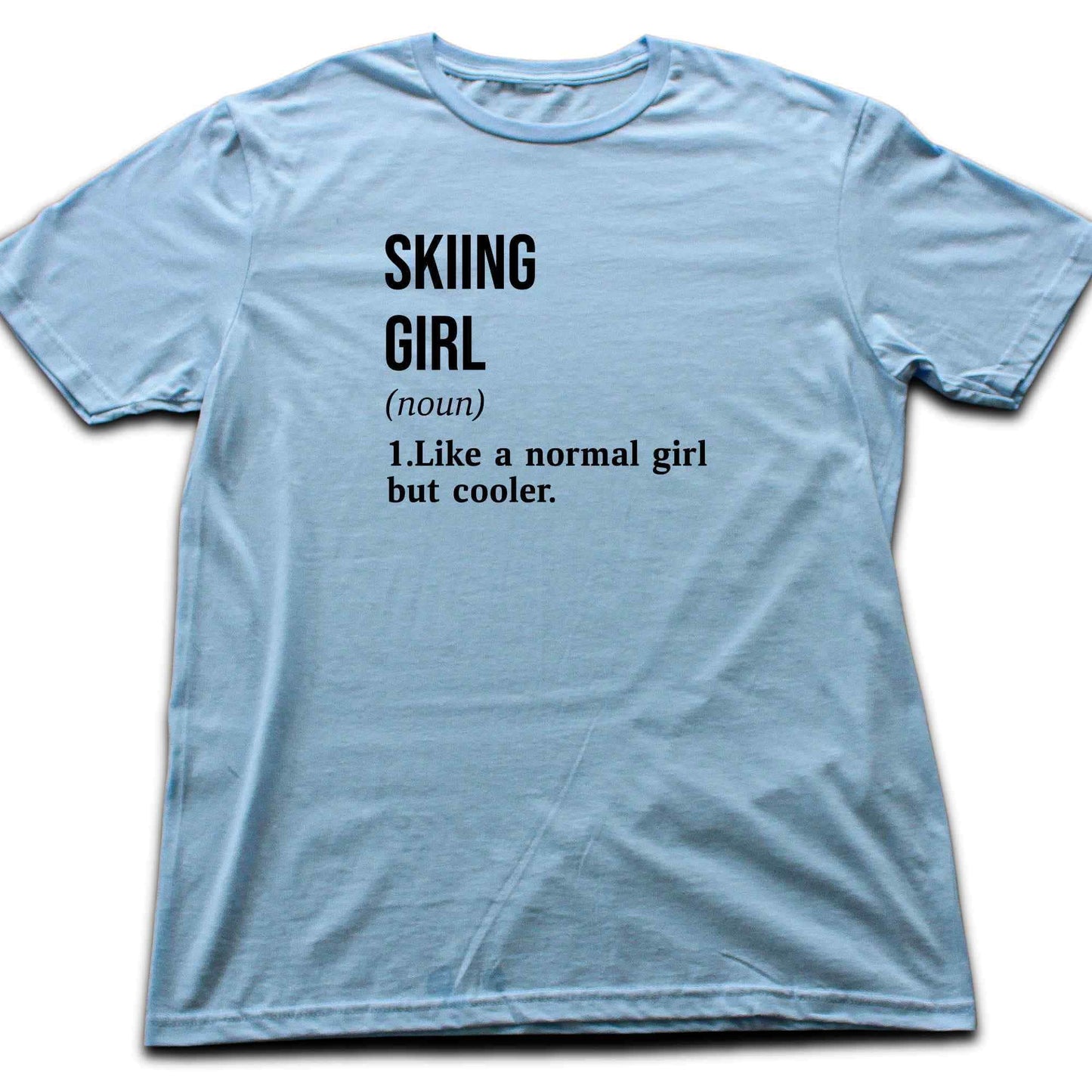 Skiing Girl Definition T-shirt