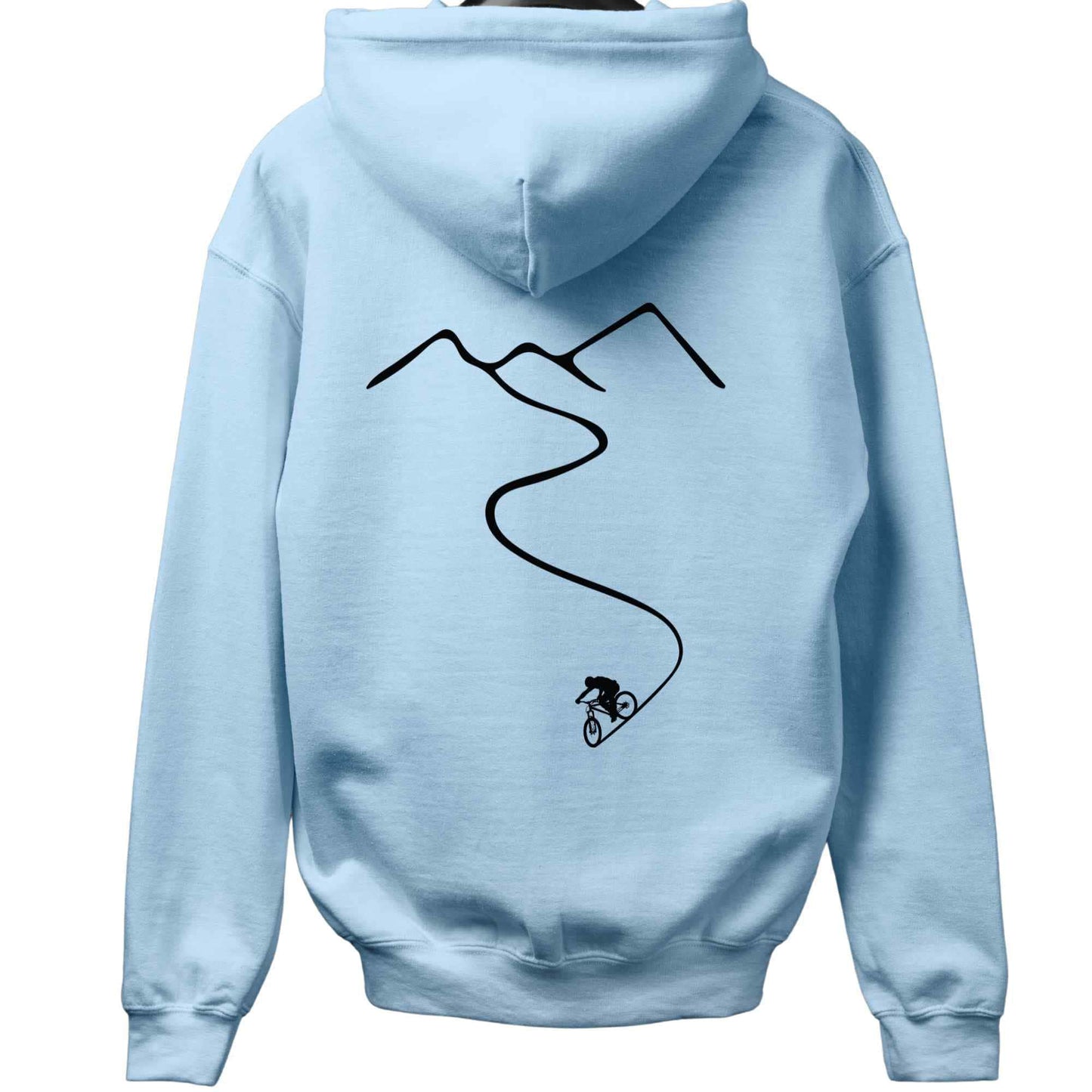 Mountain Bike Path Back-Print Hoodie