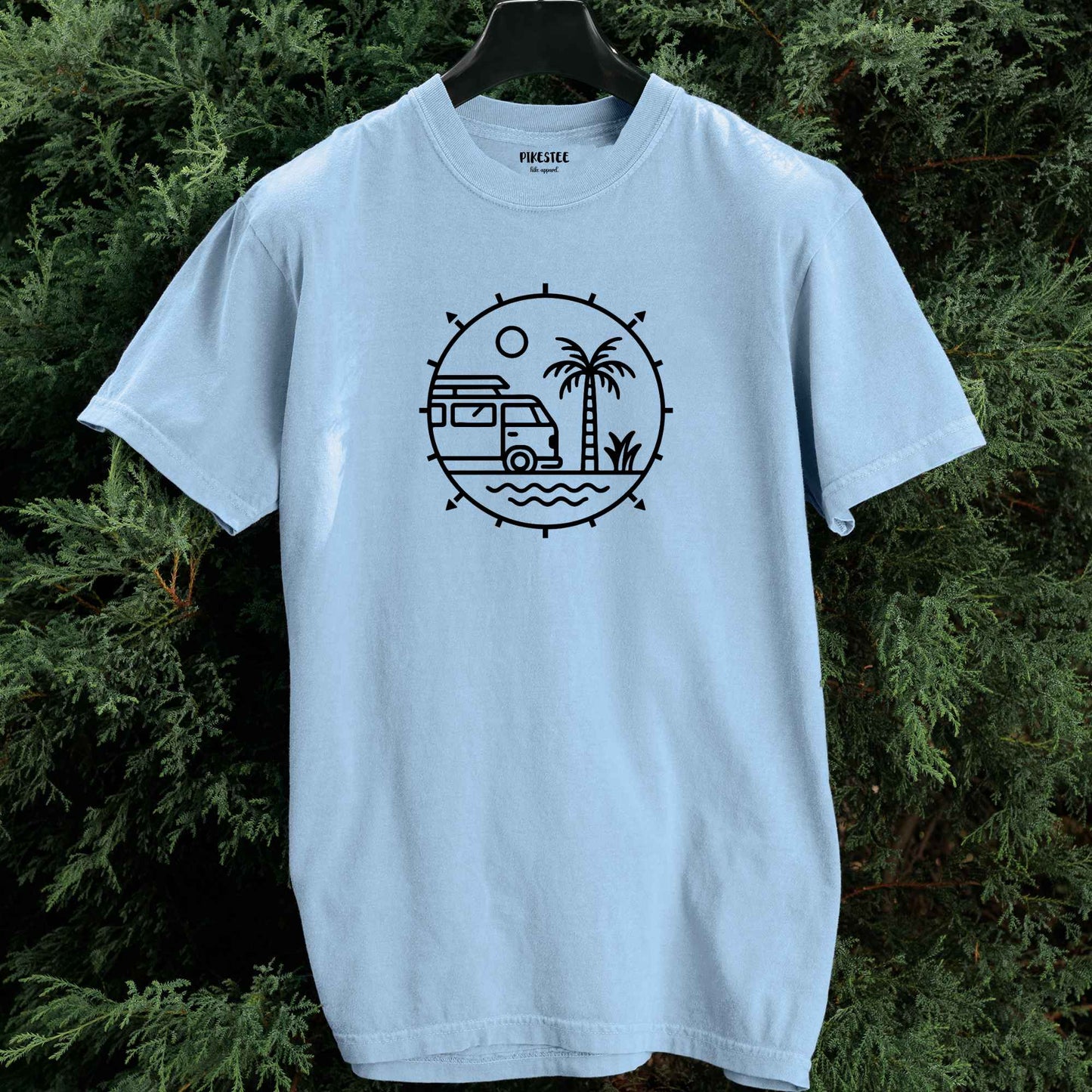 Round Palm And Van T-shirt