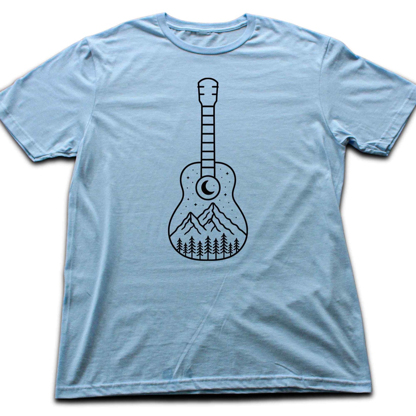 Minimalist Guitar Landscape T-shirt