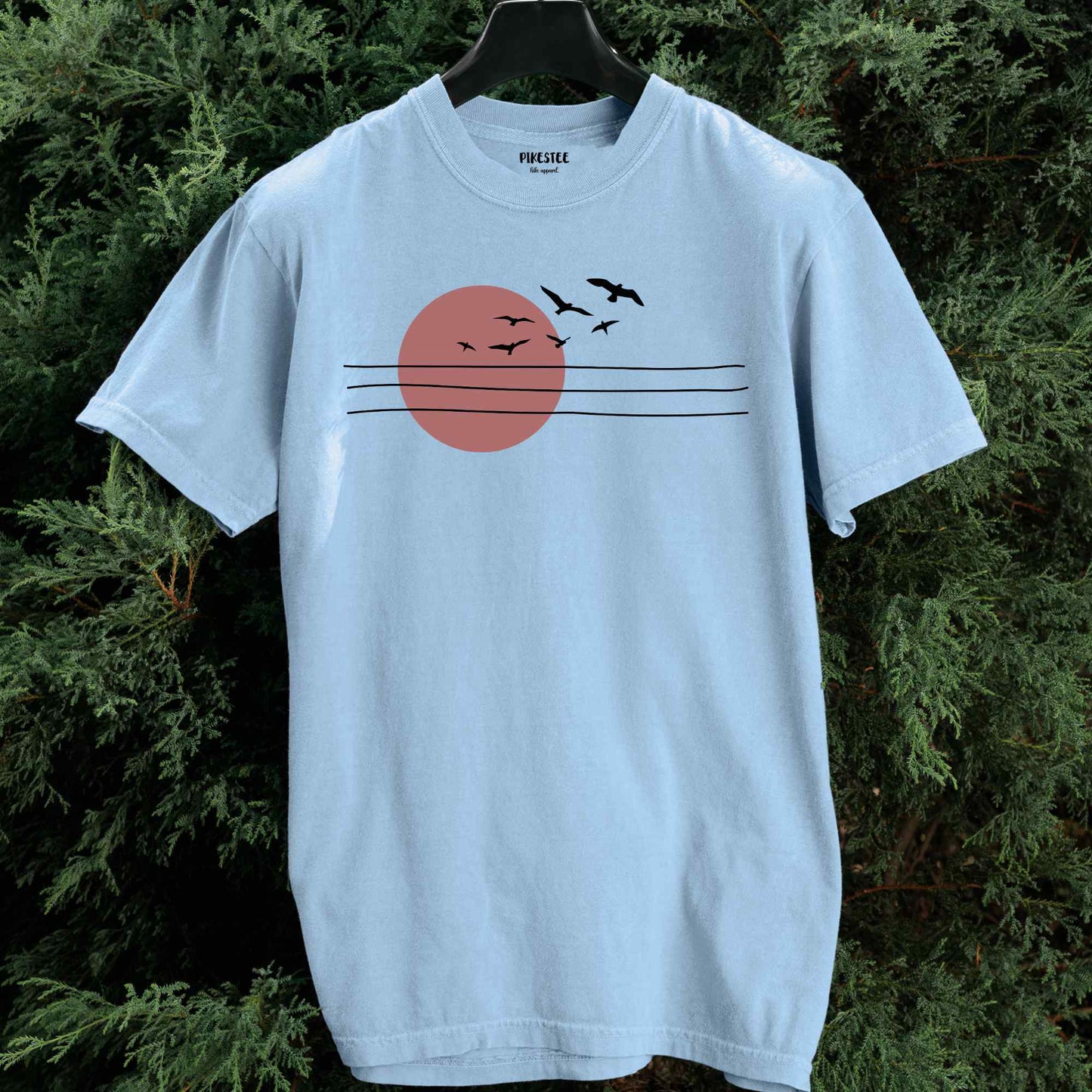 Power Lines And Sun T-shirt