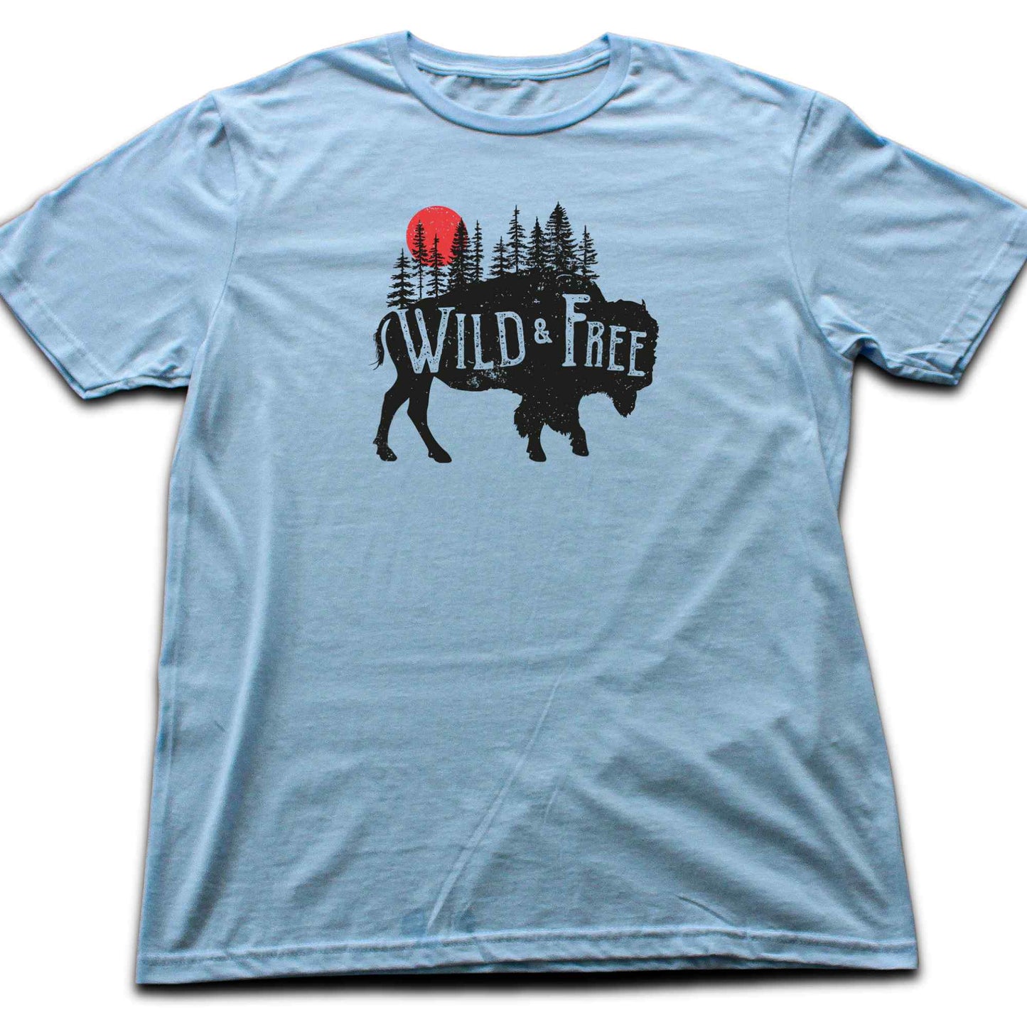 Wild And Free Buffalo T-shirt