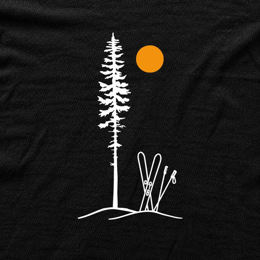 Ski Best Spot T-shirt - Black - hero