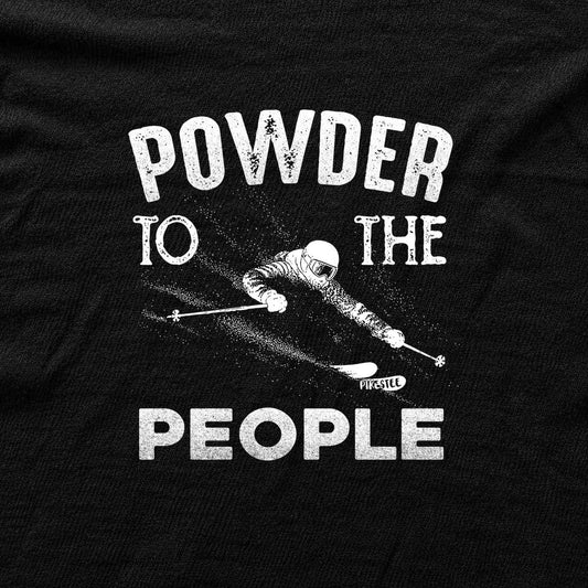 Powder To People T-shirt - Black - hero