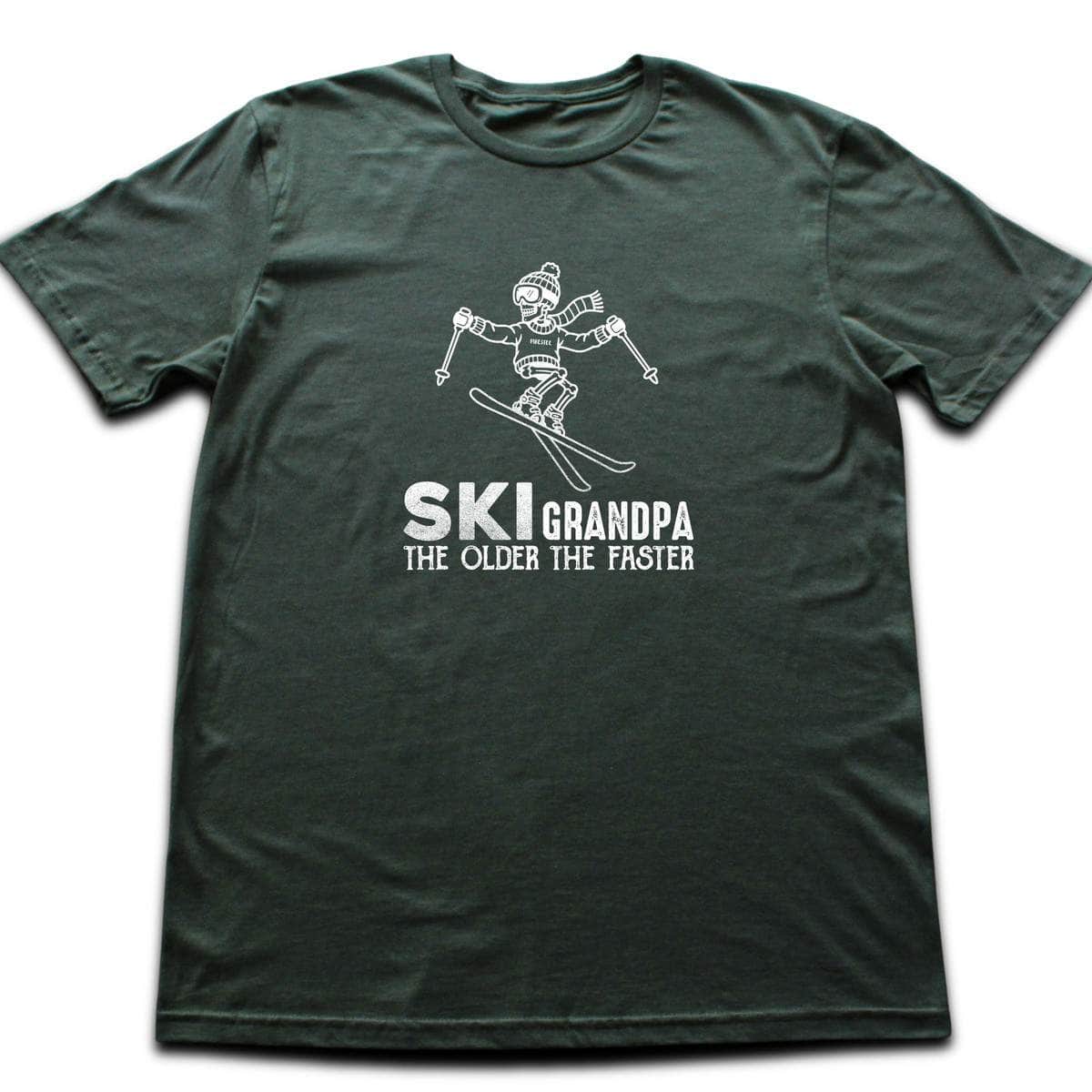 Ski Grandpa T-shirt - Military Green