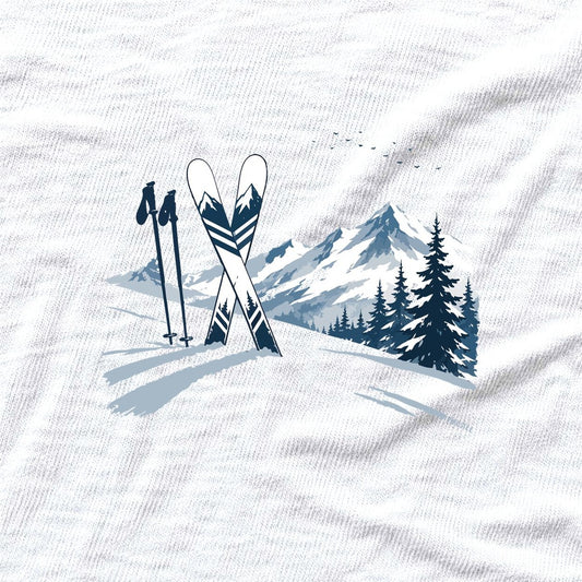 The Ski View T-shirt - White - hero