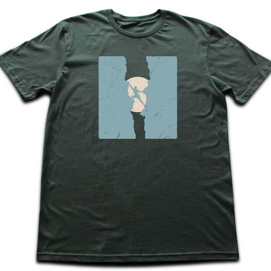 Climber Between Rocks T-shirt