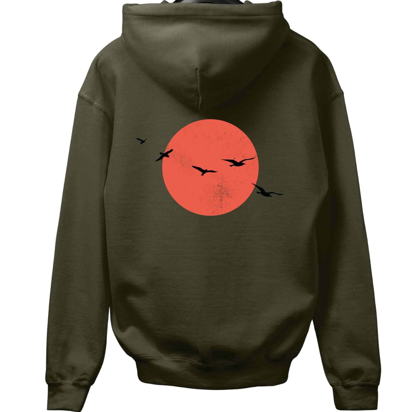 Sunset Birds Back-Print Hoodie