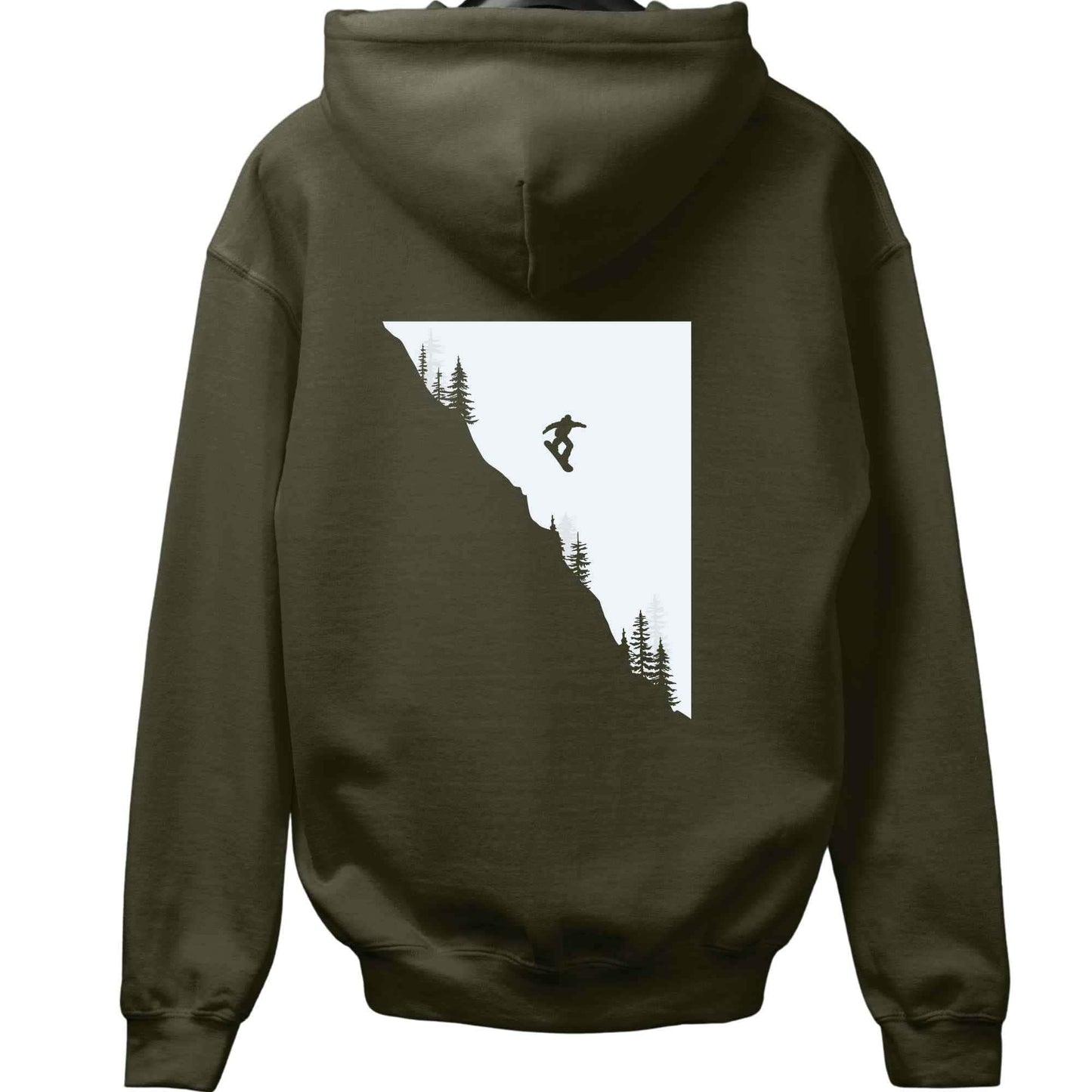 Snowboard Jump Back-Print Hoodie