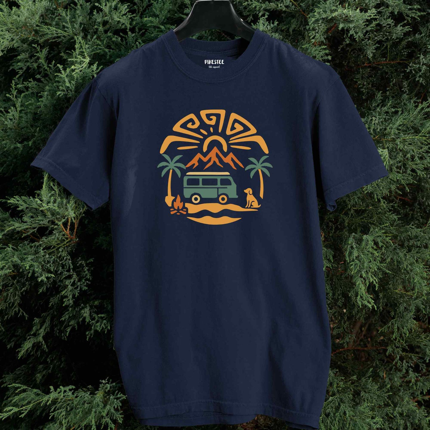 Beach Van And Dog T-shirt