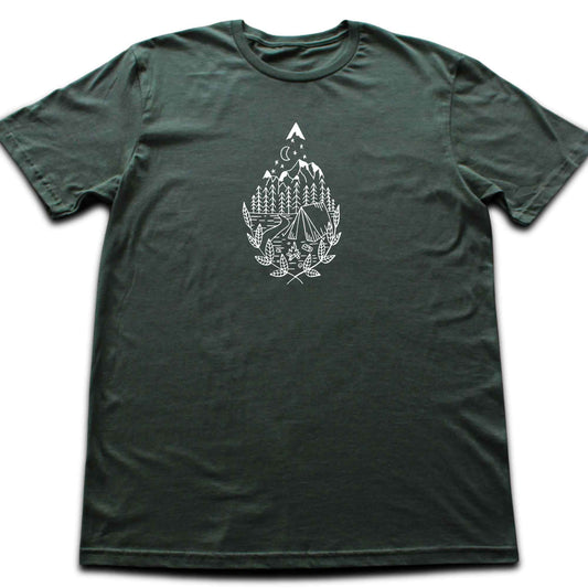Water Drop Camp Site T-shirt
