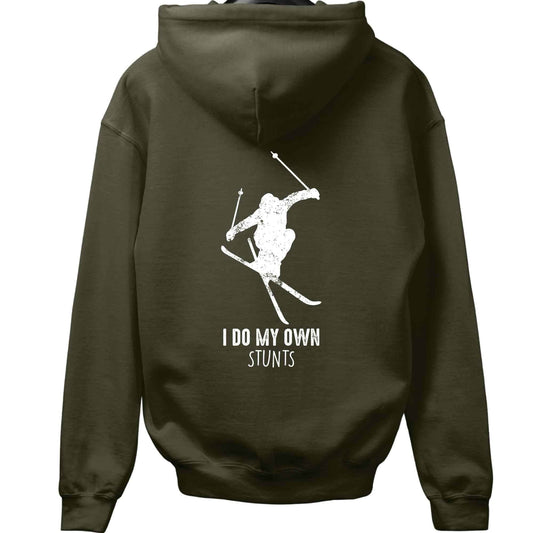 I do My Own Stunt Ski Back-Print Hoodie