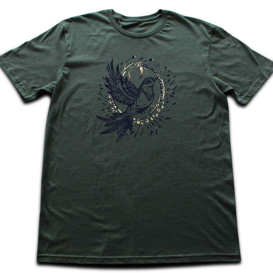 Floral Bird Mandala T-shirt
