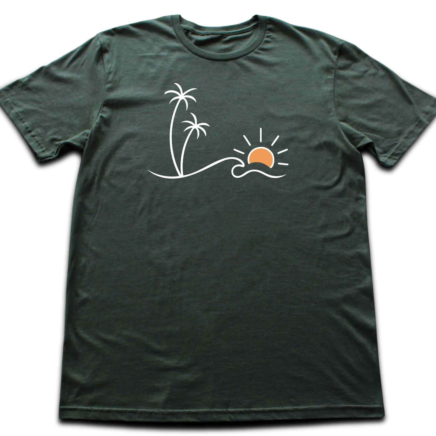 Miniamlist Beach Landscape T-shirt