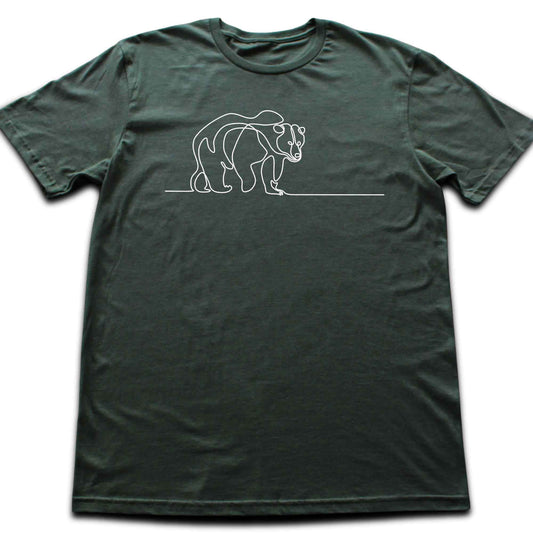 Line Art Bear T-shirt