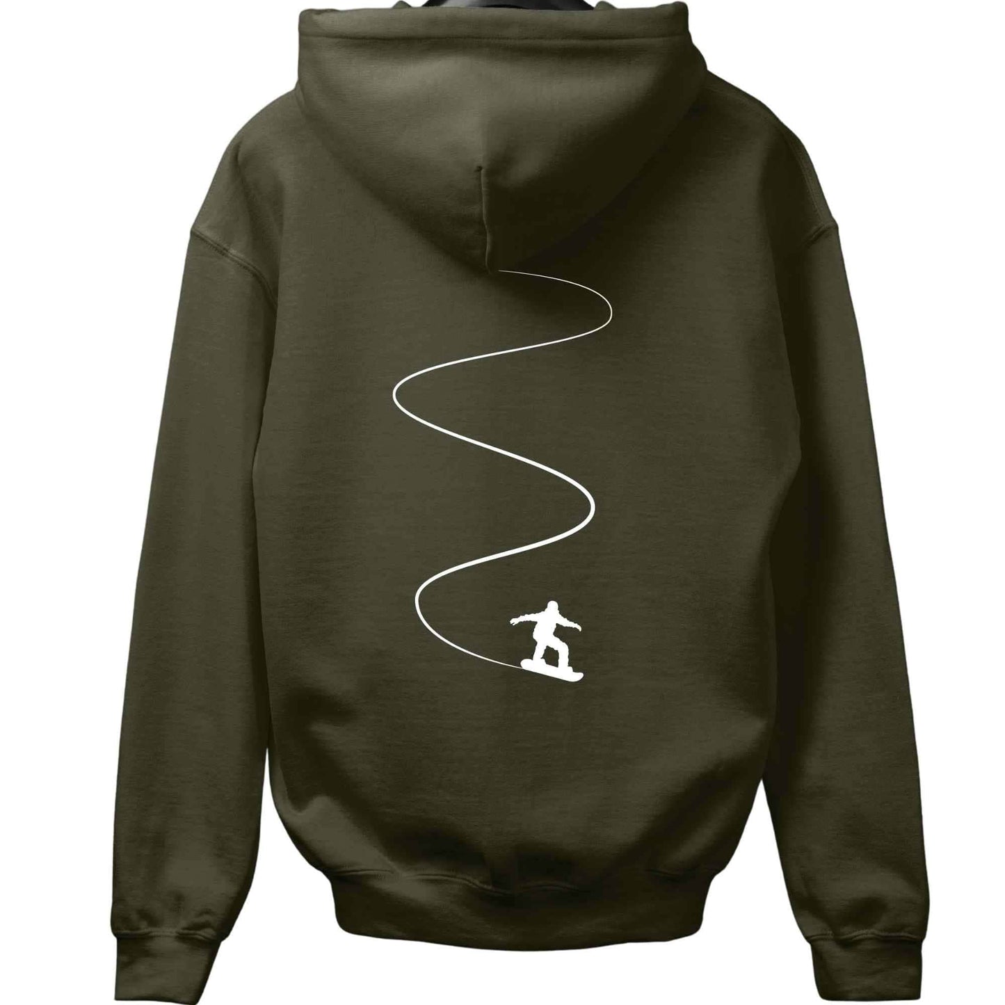 Snowboard Slalom Back-Print Hoodie