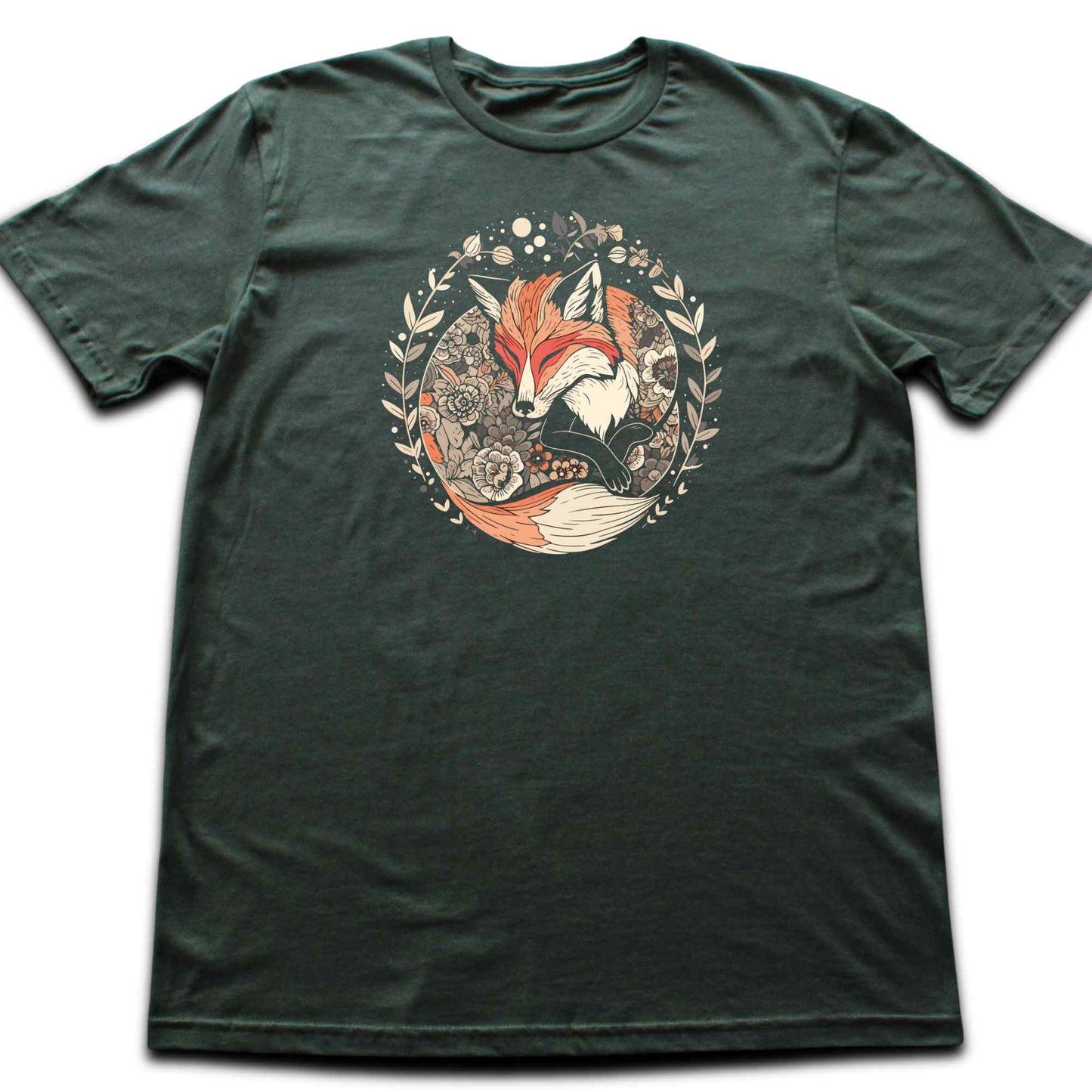 Sleeping Fox Mandala T-shirt