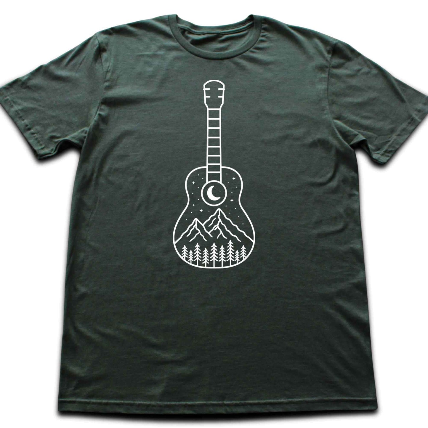 Minimalist Guitar Landscape T-shirt