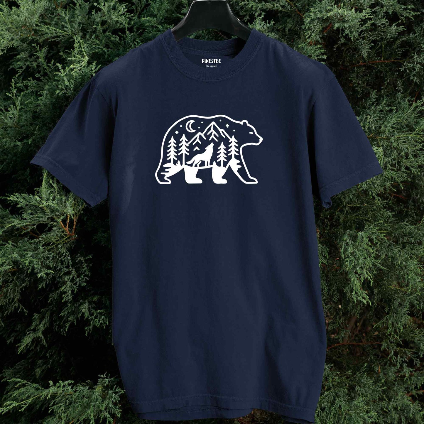 Bear Wolf Landscape T-shirt