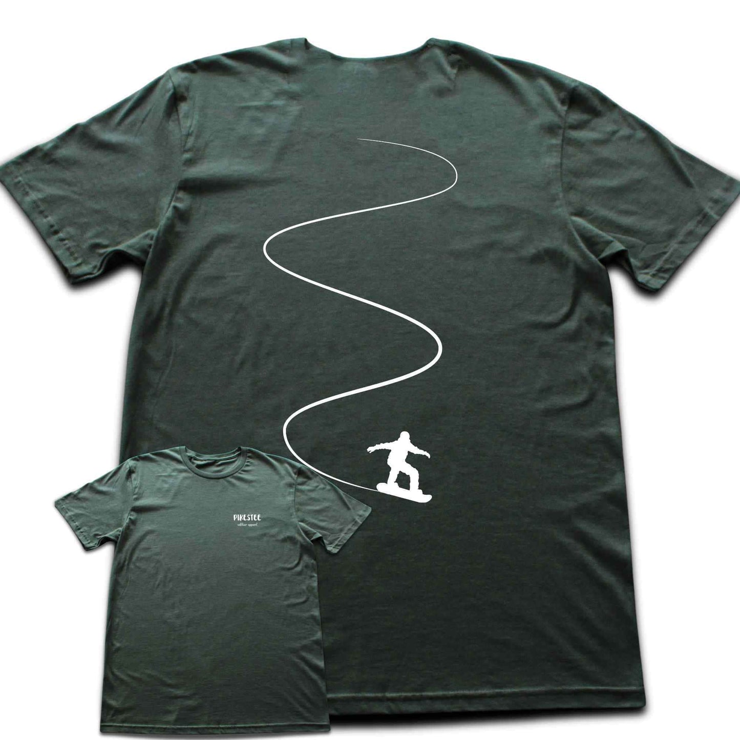 Back Print Snowboard Slalom T-shirt