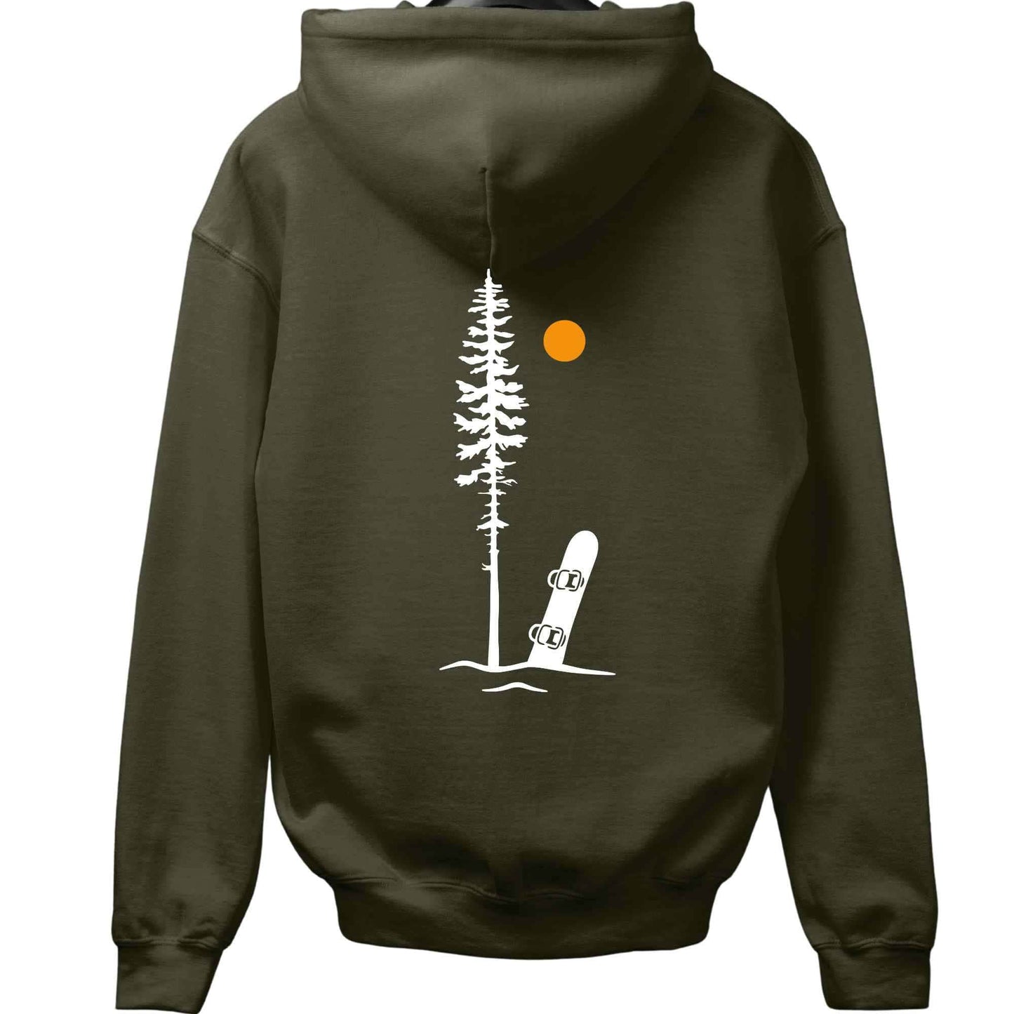 Best Snowboard Spot Back-Print Hoodie
