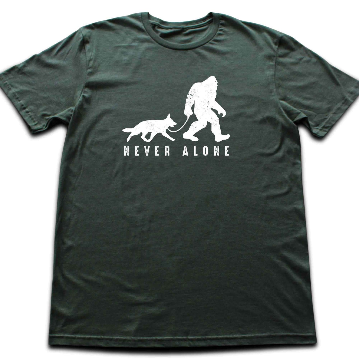 Never Alone BigFoot T-shirt