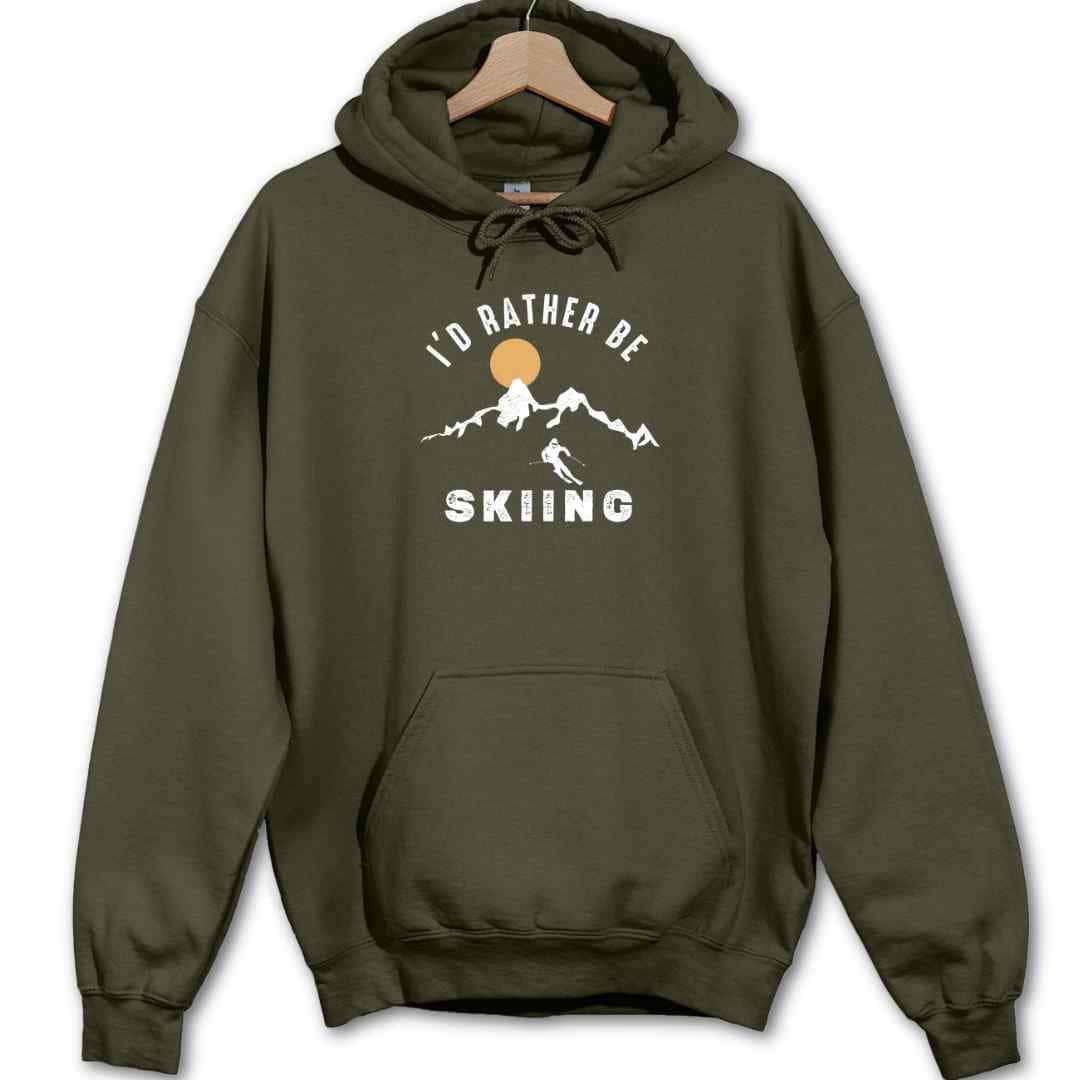 I'd Rather Be Skiing Hoodie