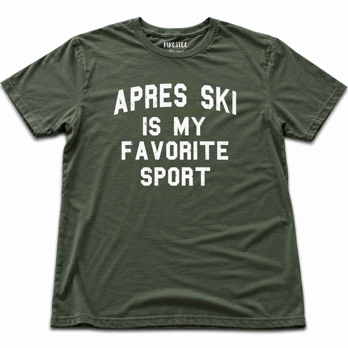 Apres Ski Favorite Sport T-shirt - Military Green