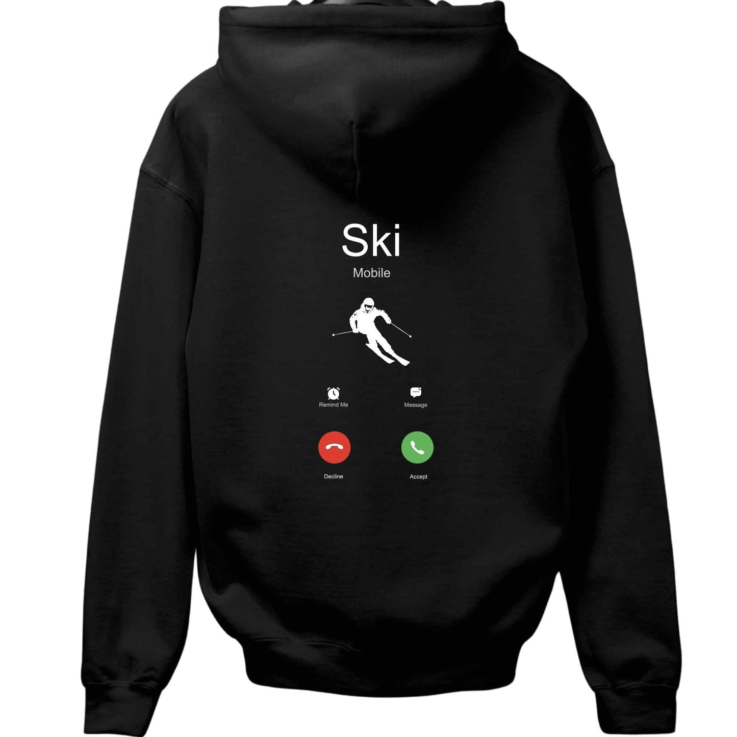 Ski Is Calling Back-Print Hoodie