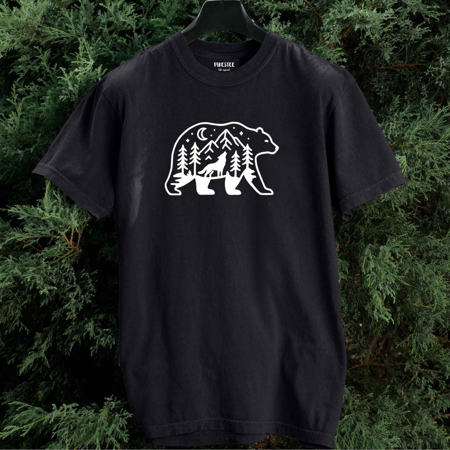 Bear Wolf Landscape T-shirt