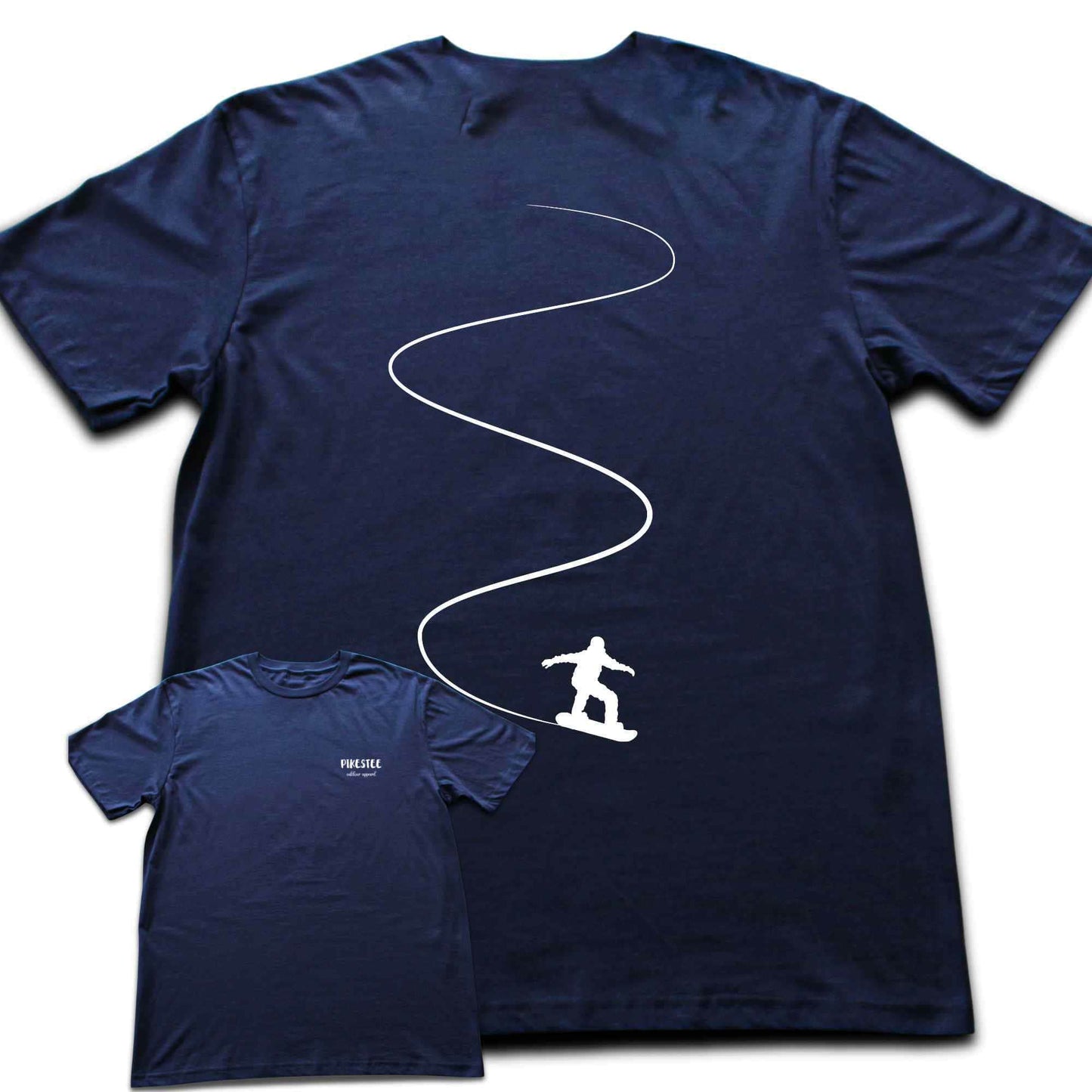 Back Print Snowboard Slalom T-shirt