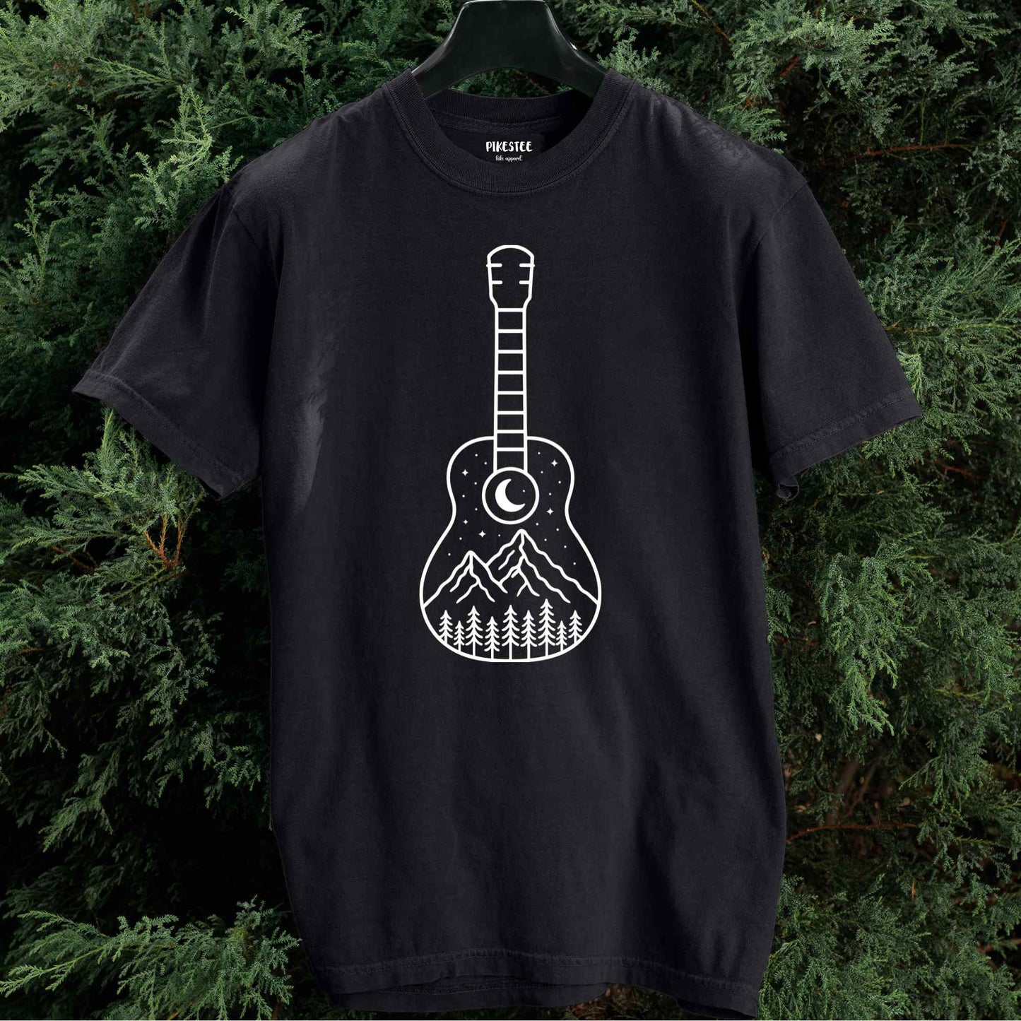 Minimalist Guitar Landscape T-shirt