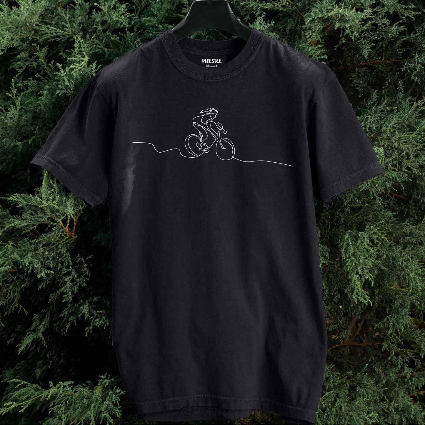 Mountain Bike Line Art (woman) T-shirt