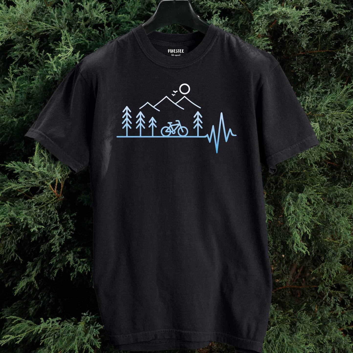 Heart Beat Bike Landscape T-shirt