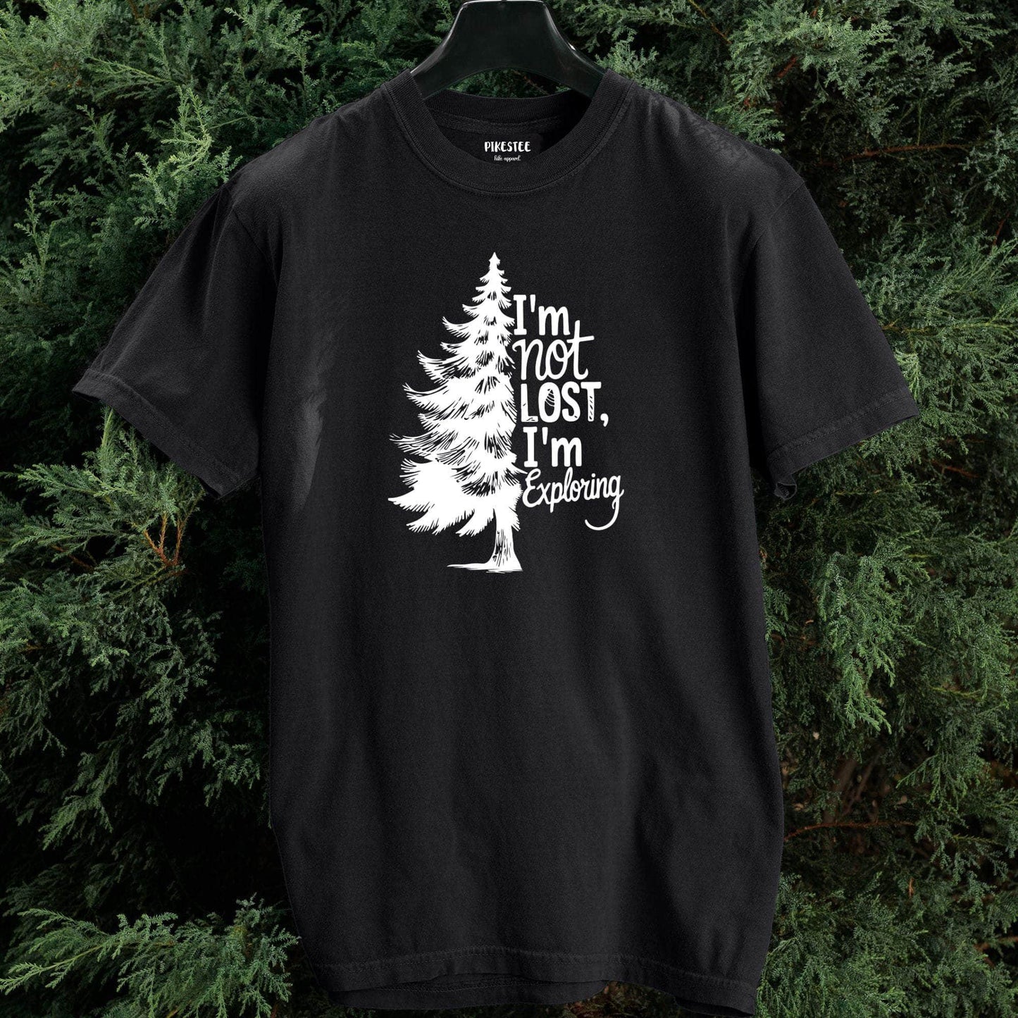 "I'm Not Lost, I'm Exploring" graphic T-shirt