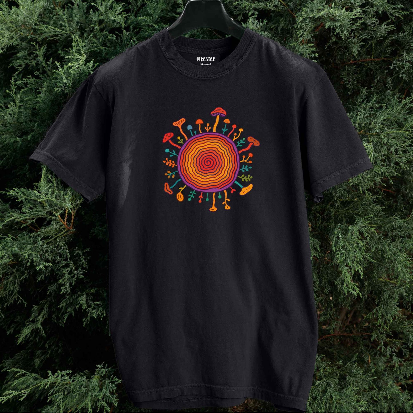ColorFull Trunk and Mushrooms T-shirt