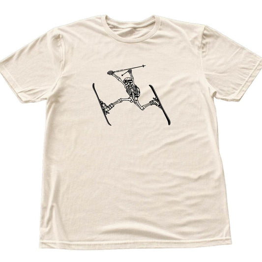 Skeleton Ski T-shirt - Natural
