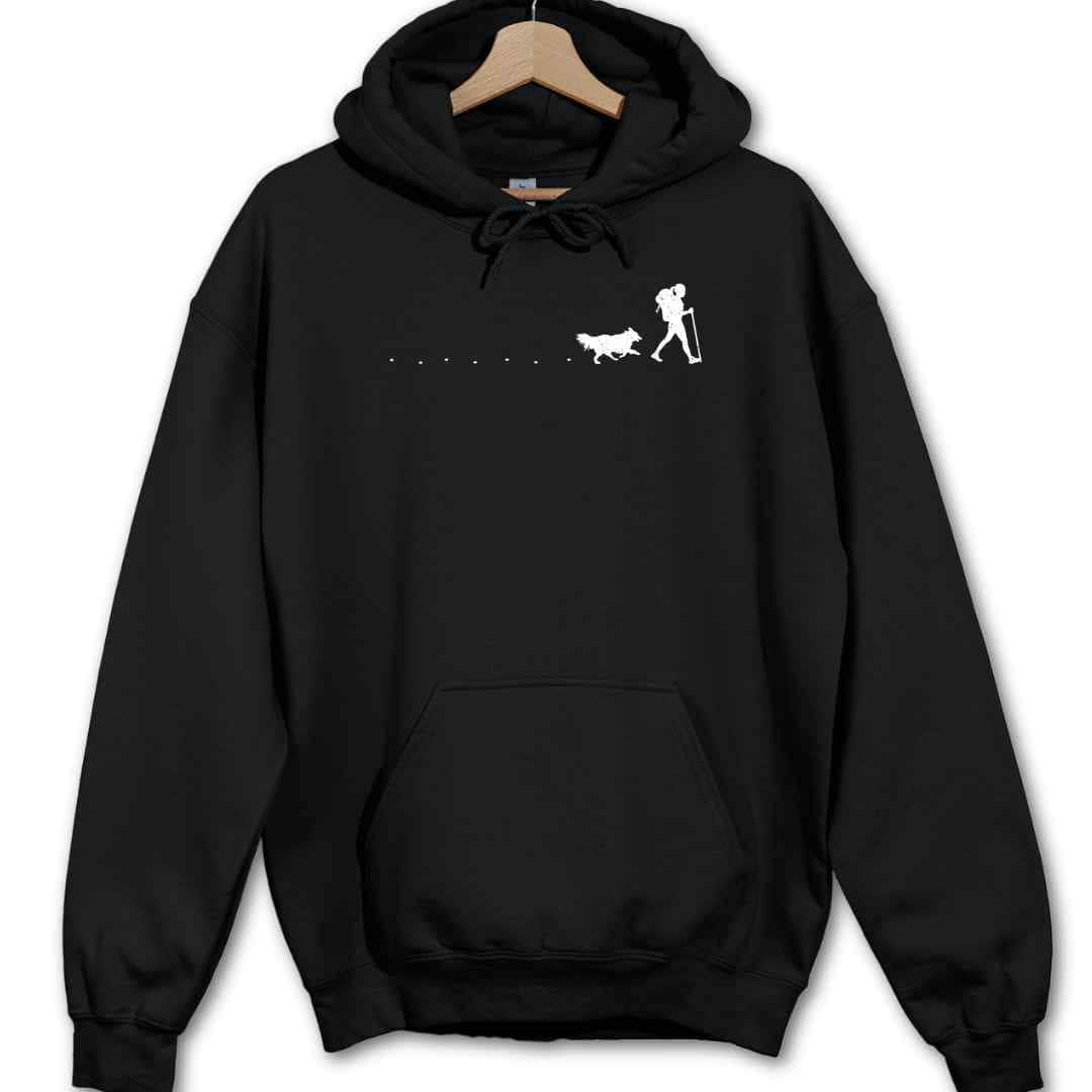 Hiker And Dog Path Hoodie