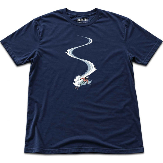 Snow Slalom T-shirt - Navy