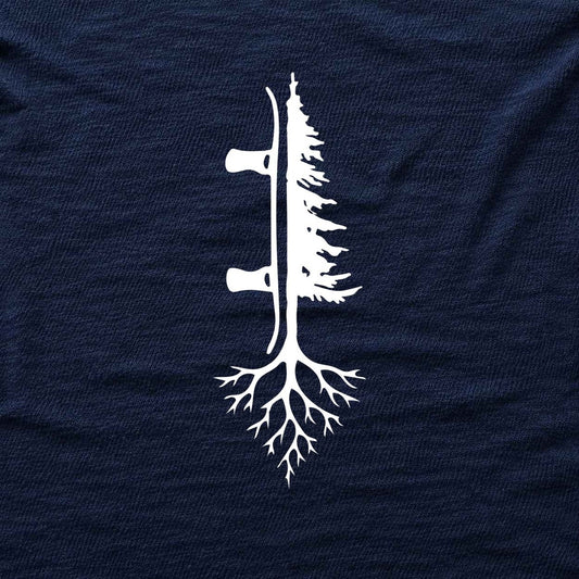 Snowboard Tree T-shirt - Navy - hero