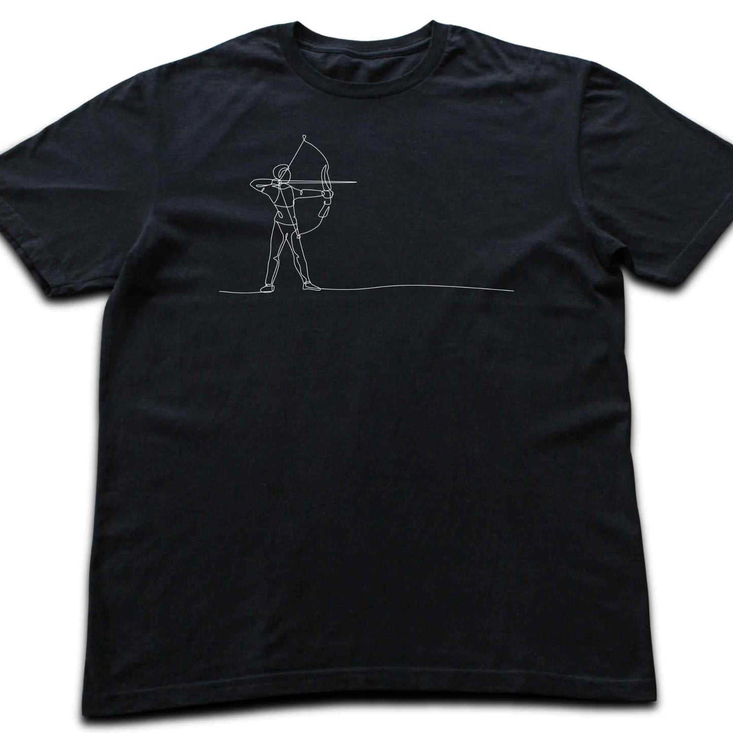 Archery Woman Line Art T-shirt