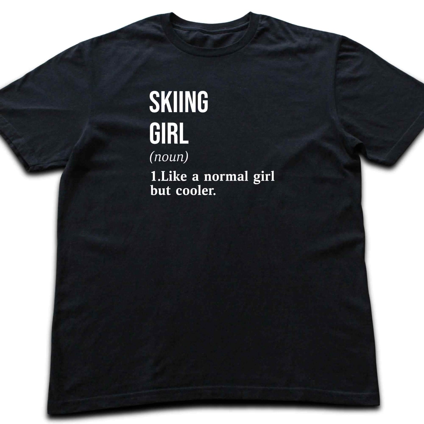 Skiing Girl Definition T-shirt