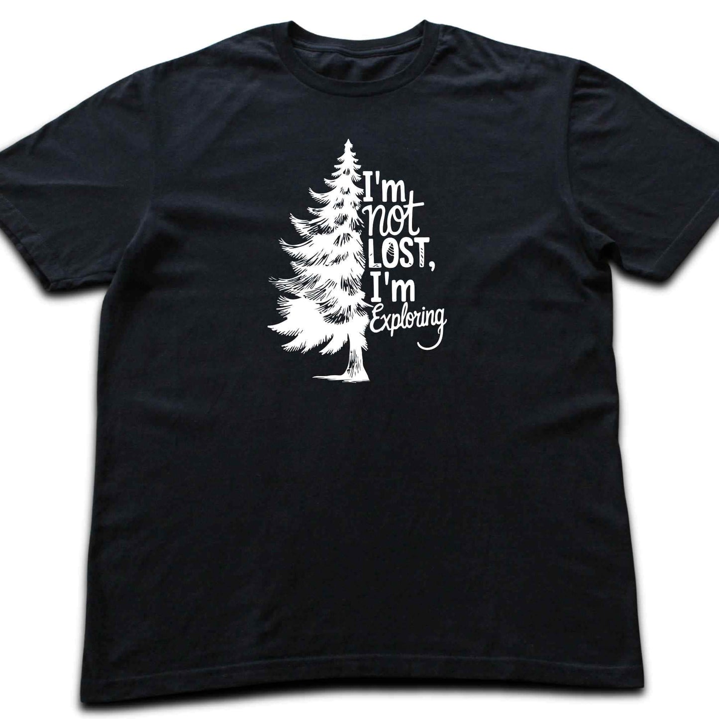 "I'm Not Lost, I'm Exploring" graphic T-shirt