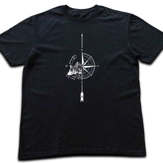 Arrow Compass and mountain T-shirt