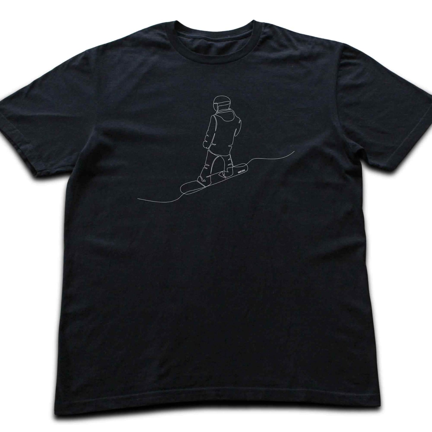 Snowboard Back Line Art T-shirt