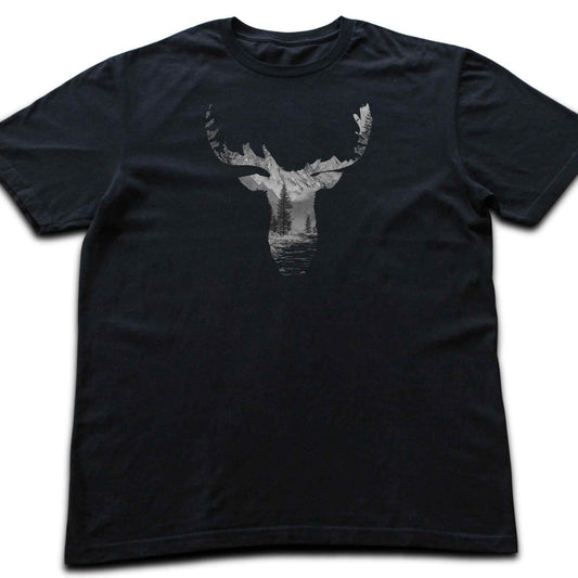 Deer Head Landscape T-shirt