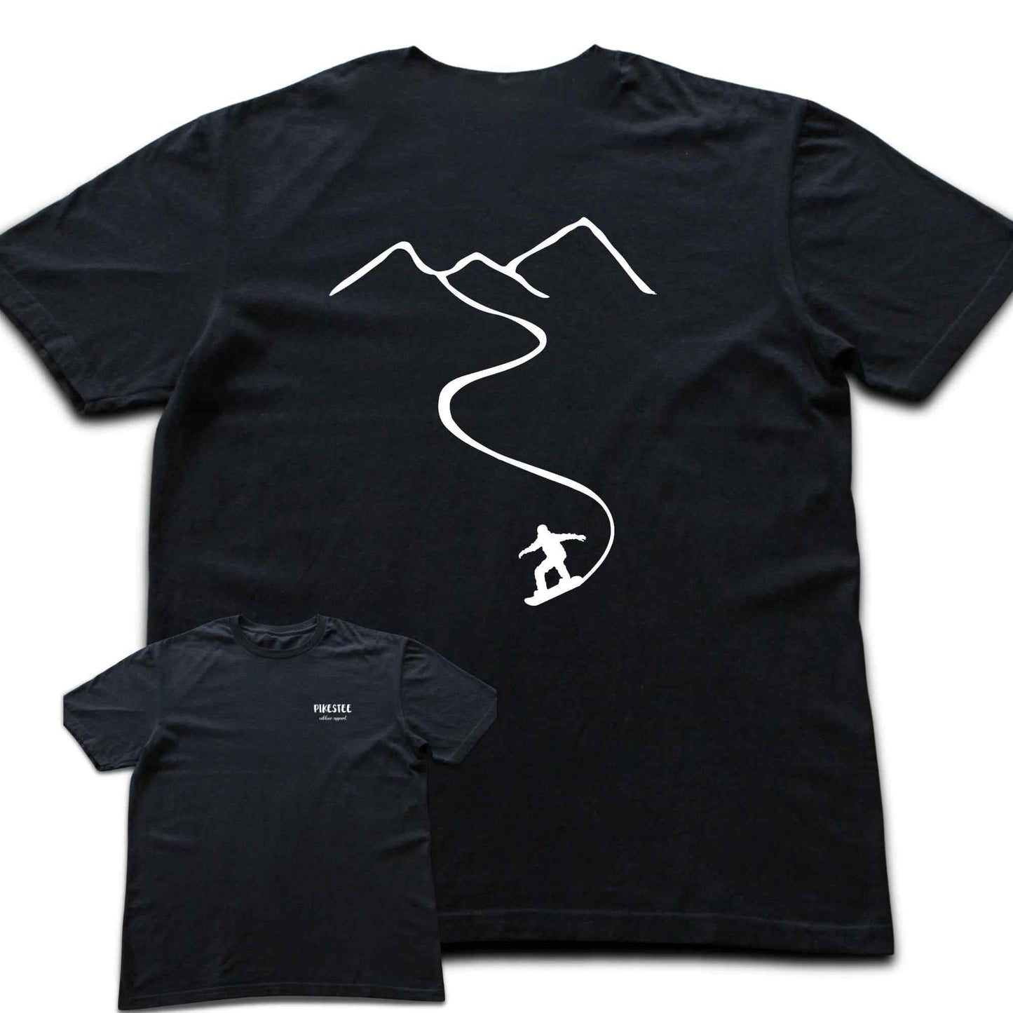 Back Print Snowboard Path T-shirt