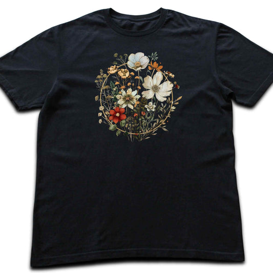 Gold Flowers T-shirt