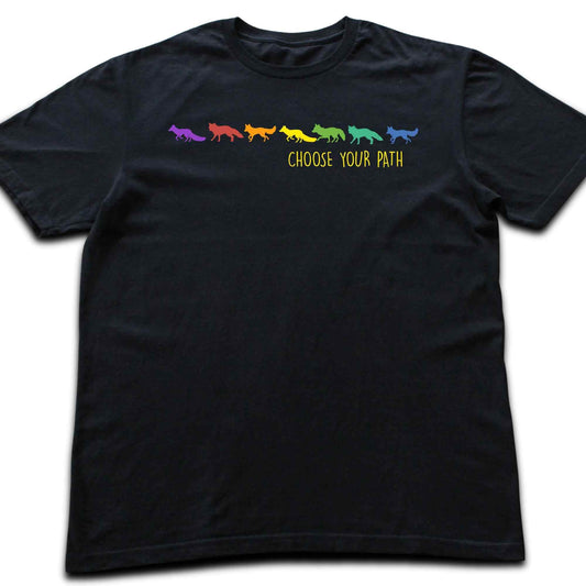 Choose Your Path Foxes T-shirt